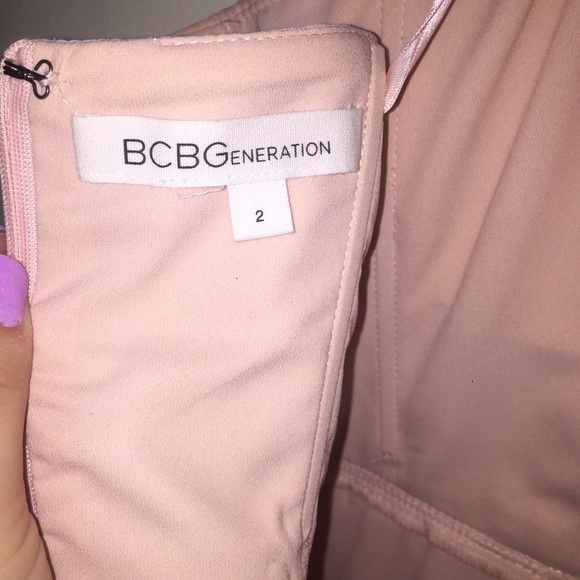 Light pink BCBG strapless mini - size 2 - Picture 3 of 8